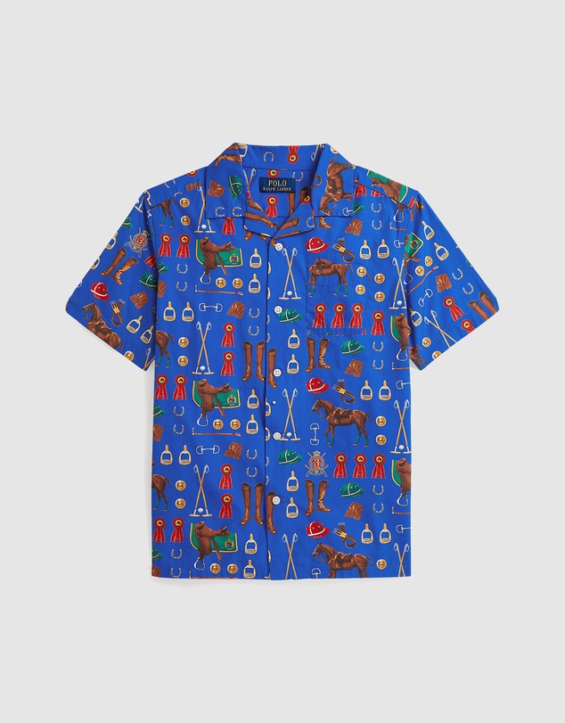 Polo Ralph Lauren - Equestrian-Print Cotton Camp Shirt - Teens