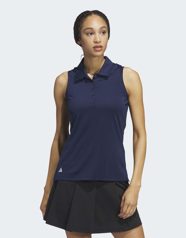 adidas Performance - Ultimate365 Solid Sleeveless Polo Shirt Womens