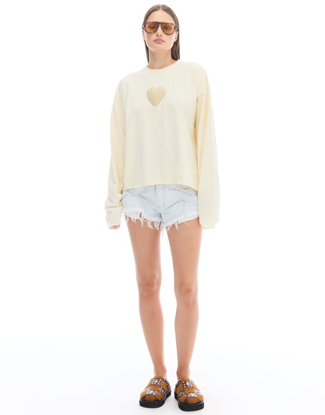 THE TALES - We Love Velvet Heart Long Sleeve Tee