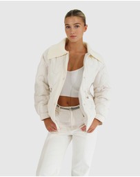 Belle & Bloom - See You Again Quilted Jacket - Cream