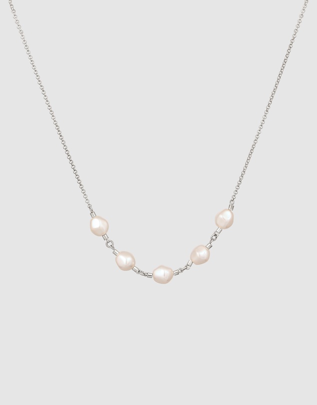 Elli Jewelry - Swarovski® Pearl Necklace in 925 Silver