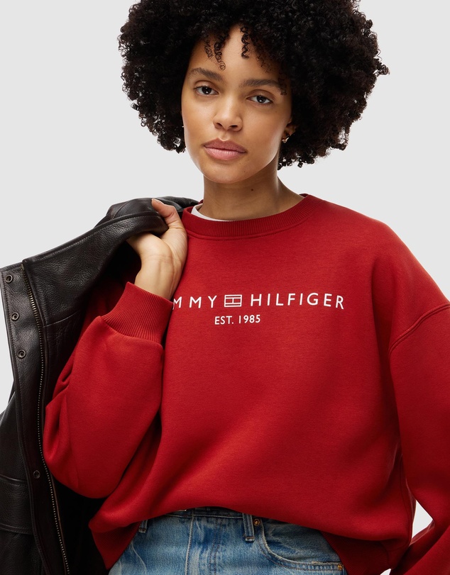 Tommy Hilfiger - Logo Relaxed Fleece Sweatshirt