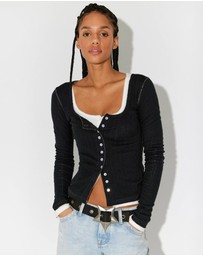 Free People - End Game Pointell LS Top
