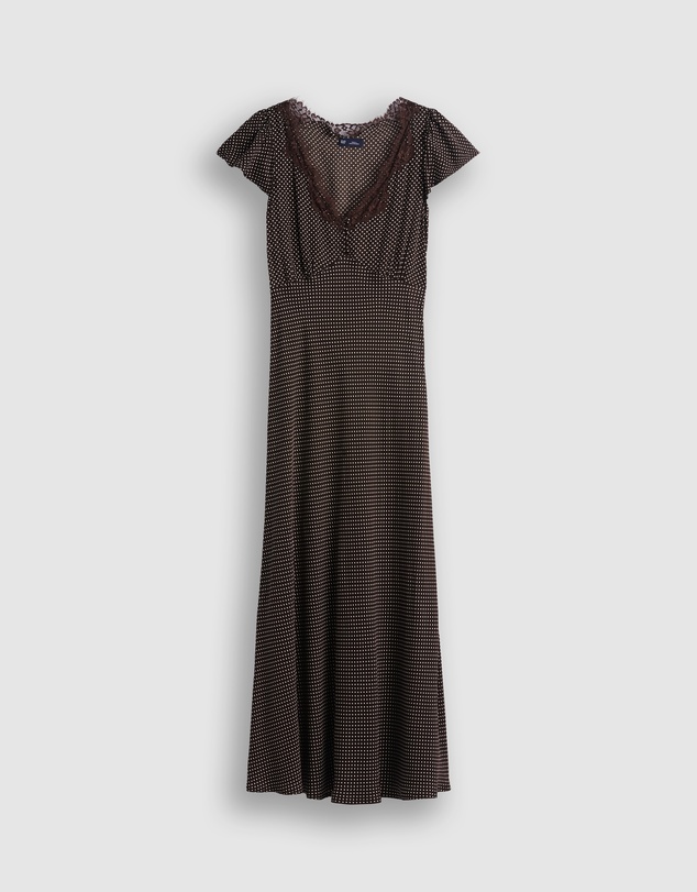 GAP - SS Lace V-Neck Slip Maxi Dress