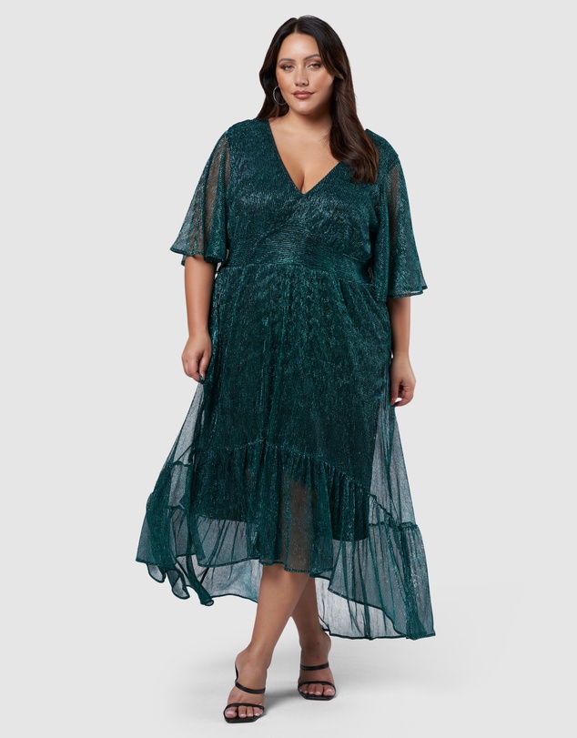 Pink Dusk by Curve Project - Tease Me Maxi Dress