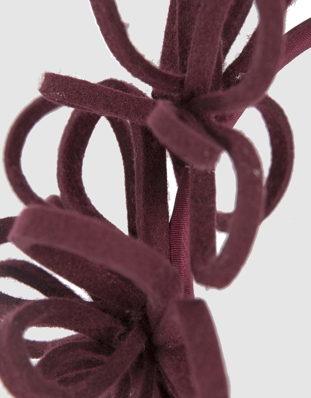 Max Alexander - Felt Burgundy Loops Fascinator