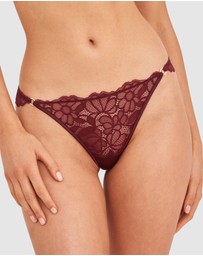 Bras N Things - Daisy Brazilian Knicker - Berry