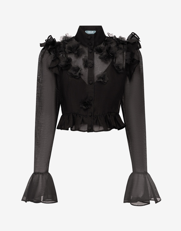 LEO LIN - Maeve Petal Butterfly Long Sleeve Top