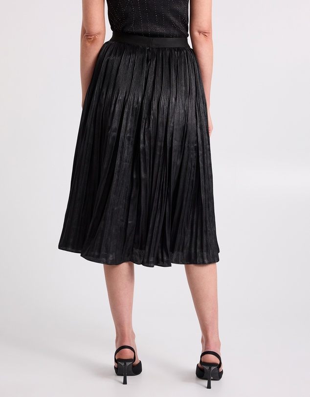 David Lawrence - Rumi Metallic Pleat Skirt