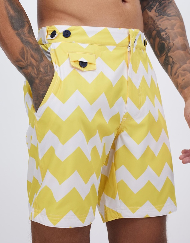 The Rocks Push - The Rocks Push Tama Sardinia Chevron Swim Shorts