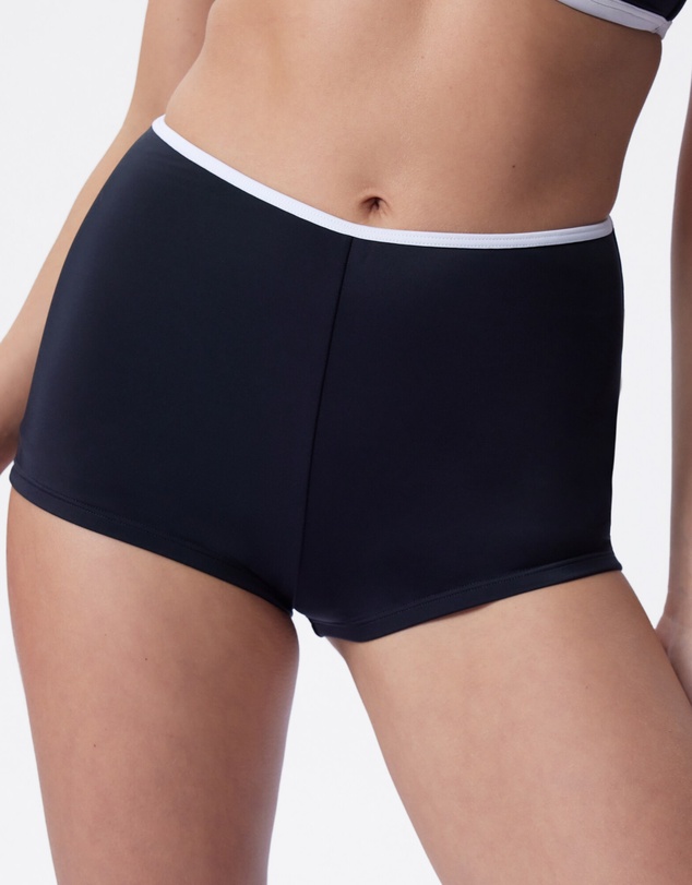 Bras N Things - Skye Shortie Bikini Bottom - Black