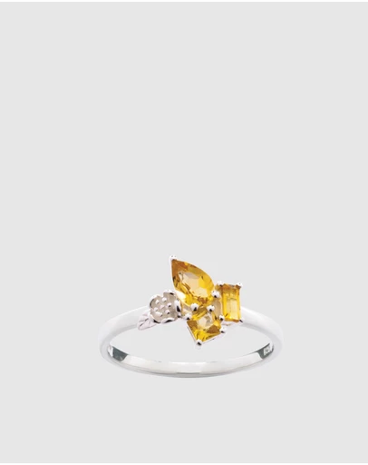 Karen Walker - Rock Garden Mini Ring with Citrines