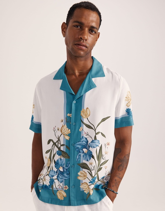 SABA - Olympus Print Short Sleeve Resort Shirt