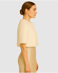 Honey and Beau - Casablanca Faux Fur Cape
