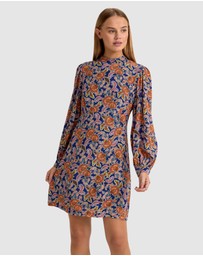 Oxford - Corelia Floral Print Long Sleeve Dress