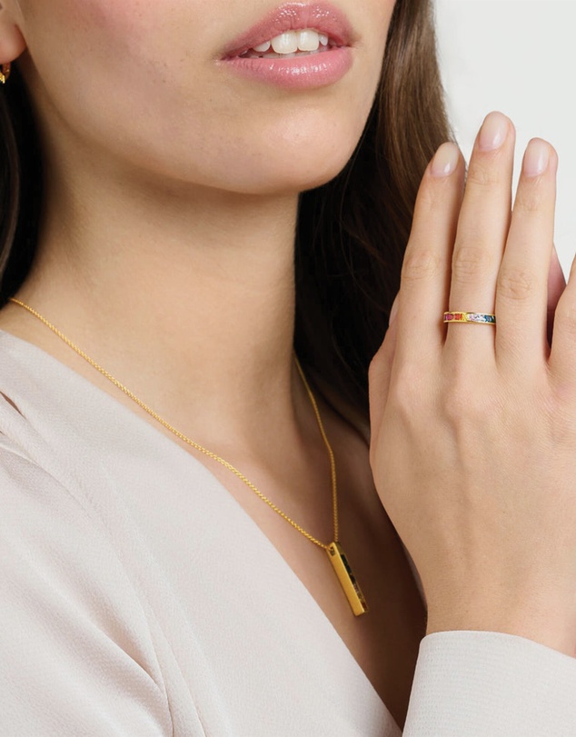 THOMAS SABO - Ring colourful stones gold