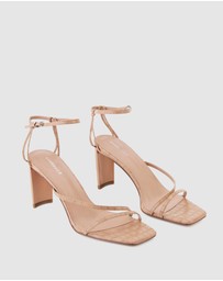 Nakedvice - The Cyrus Nude Croc Heel