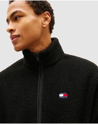 Tommy Jeans - Relaxed Badge Zip Through Teddy