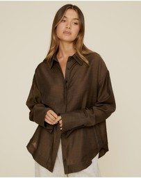 The Fated - Kim Semi Sheer Shirt