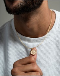 Dower & Hall - Men's Tree of Life Talisman Necklace In Gold Vermeil