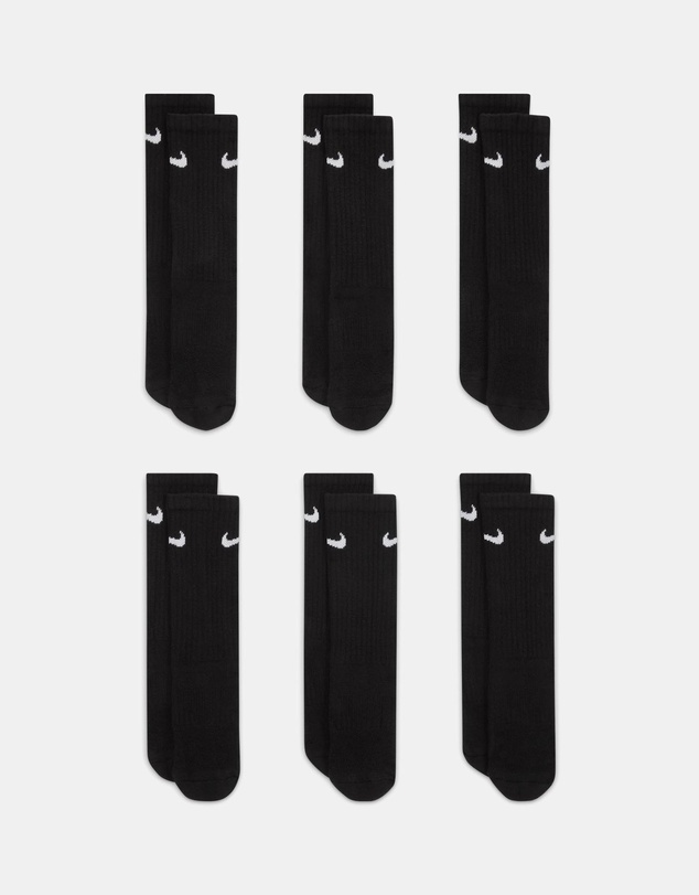 Nike - 6-Pack Cushioned Crew Socks - Teens