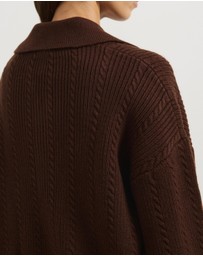 Atmos&Here - Nia Textured Knit Cardigan