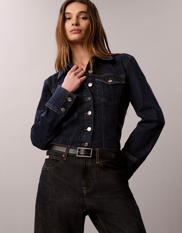 Calvin Klein Jeans - Sculpt Denim Trucker Button-Down Shirt