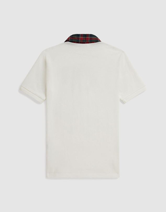 Polo Ralph Lauren - Plaid-Collar Cotton Mesh Polo Shirt - ICONIC EXCLUSIVE - Teens