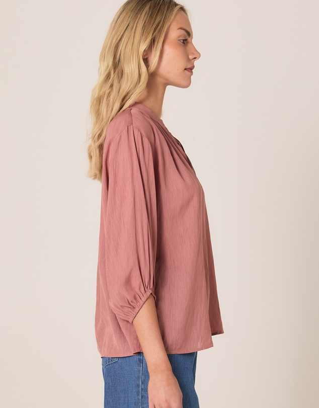 Fate + Becker - Shae Split Neck Blouse