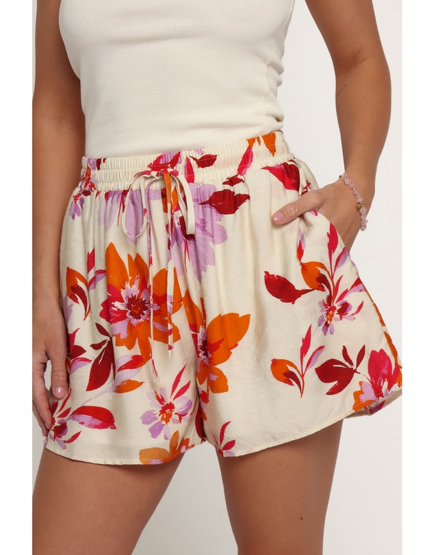 Petal & Pup - Adriane Shorts - Orange Pink Floral