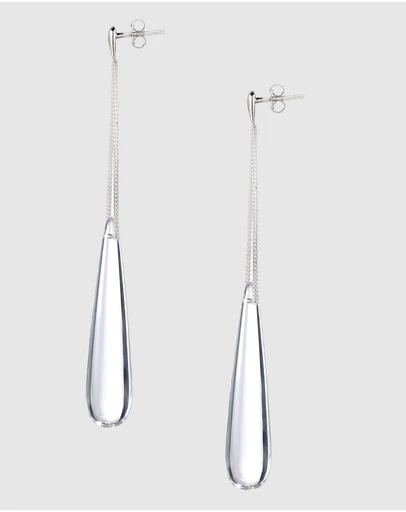 Elli Jewelry - Resin Drop Earrings in 925 Silver