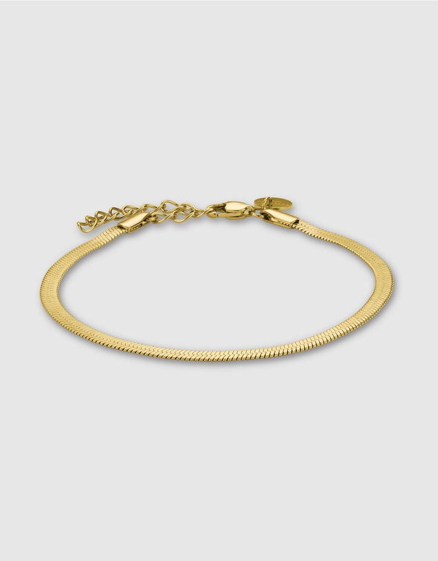 Rosefield - The Octagon XS - Gold Tone Watch and Snake Bracelet Set