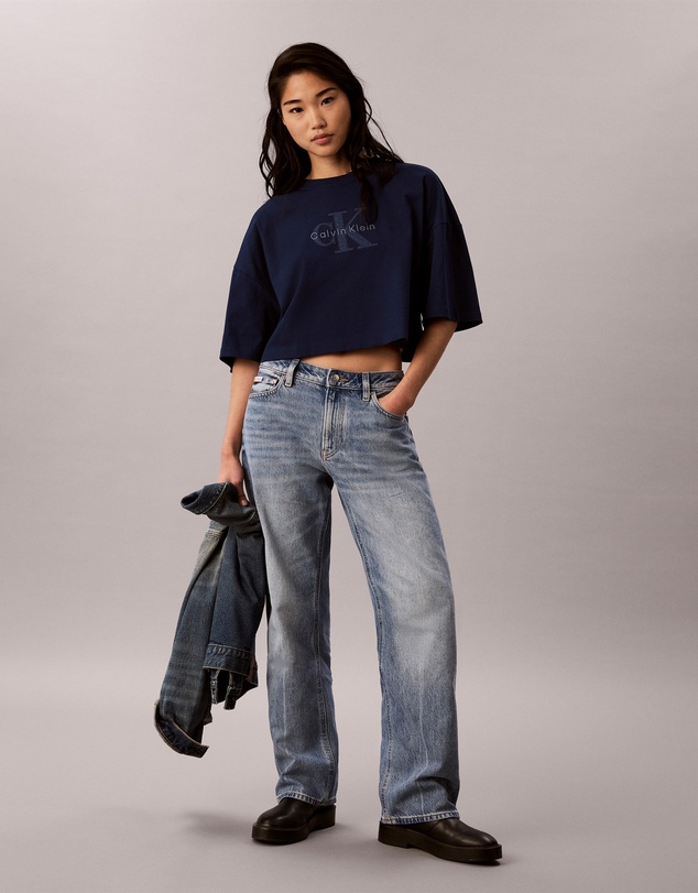 Calvin Klein Jeans - Denim Monologo Boxy T-Shirt