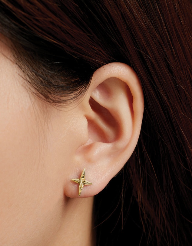 Ania Haie - Punk Gold Cross Studs