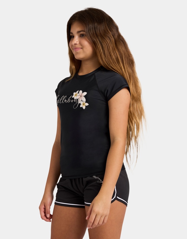 Billabong - Girls 6 to 16 Bloom Crush Short Sleeve Rashguard