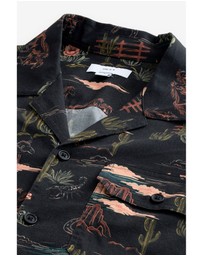 NEXT - Western Style Printed Short Sleeve Shirt With Cuban Collar
