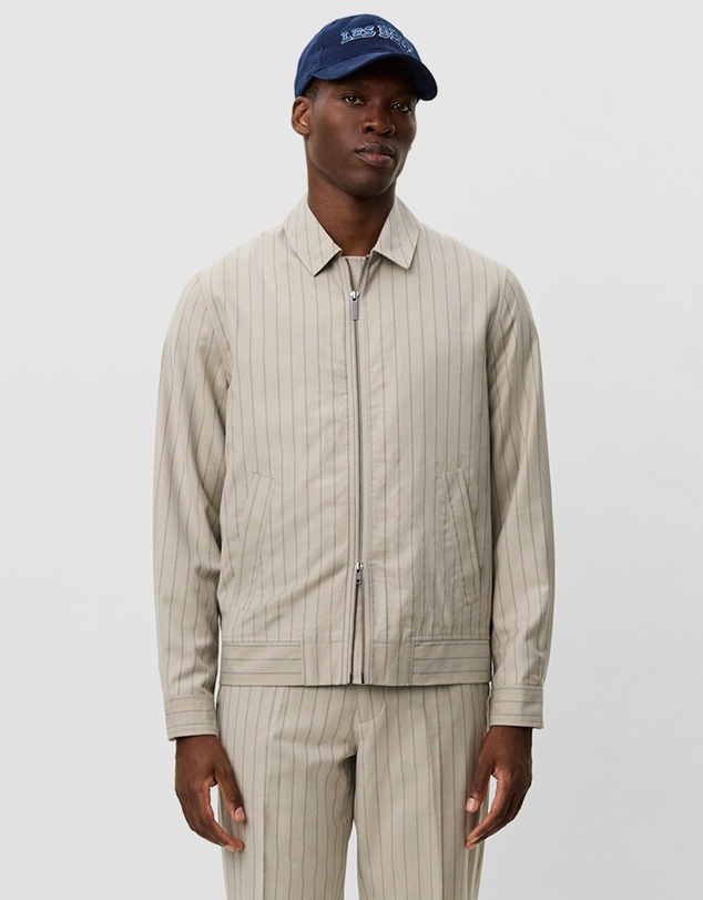 Les Deux - Como Pin Light Wool Coach Jacket