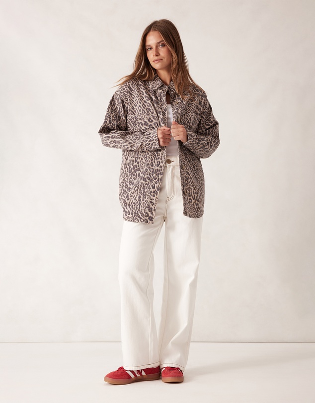 Ceres Life - Bobbi Side Pocket Denim Shacket