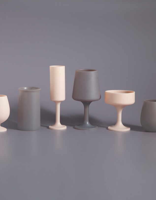 porter green - stegg | silicone unbreakable highball glasses