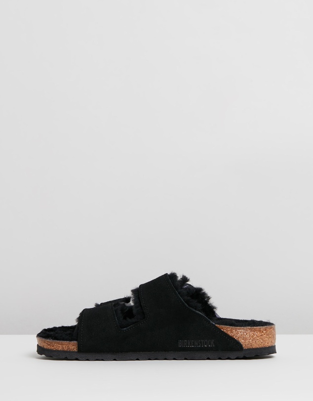 Birkenstock - Arizona Suede Leather Sheepskin Lined Regular Sandals