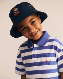 Huxbaby - Paradiso Blue Stripe Polo - ICONIC EXCLUSIVE - Babies-Kids