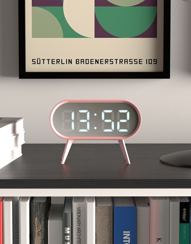 Newgate - Newgate Space Hotel Cyborg Led Alarm Clock Pink