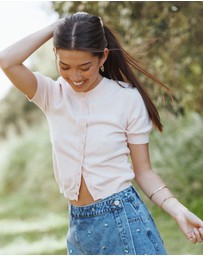 Petal & Pup - Evanna Denim Skort - Embroidery Medium Wash