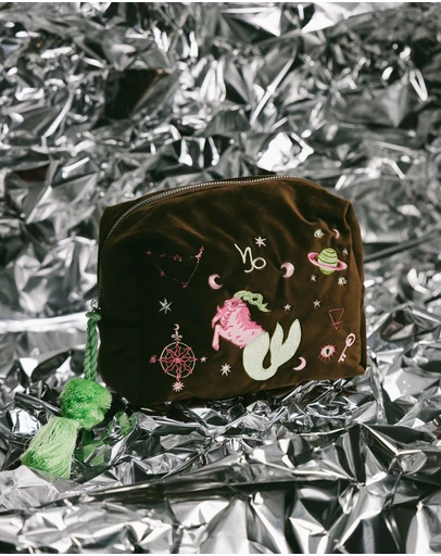 The Somewhere Co - Capricorn Astrology Cosmetic Case