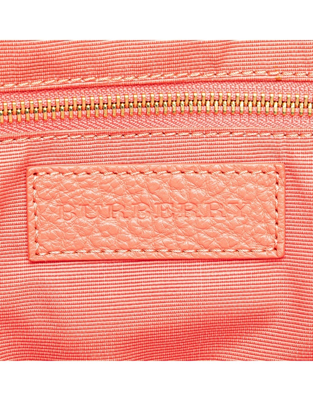 Pre-Loved by Azura Reborn - Pre-Loved burberry Embossed Leather Satchel Handbag