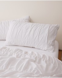Sheet Society - Sofia Ruched Cotton Quilt Cover Set