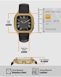 Fossil - Crosby Black Analogue Watch