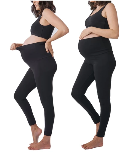 Angel Maternity - Maternity 2-Pack Basic Full Length Leggings