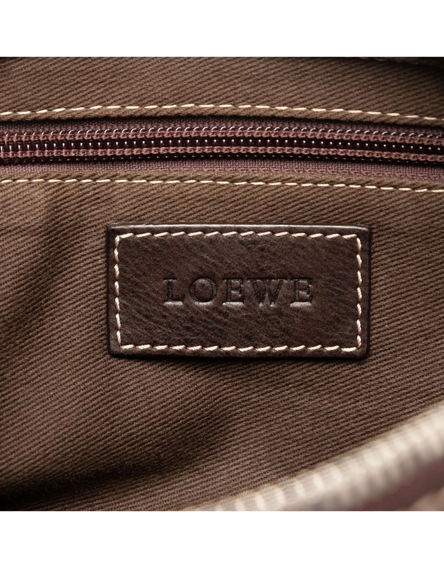 Loewe - Pre-Loved Nubuck Anagram Clutch