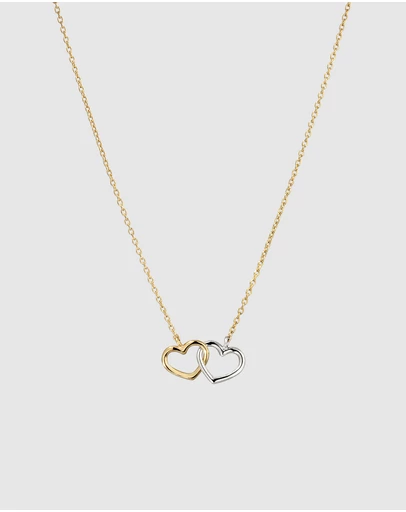 Elli Jewelry - Necklace Heart Pendant Valentine Dainty 925 Sterling Silver Gold-Plated
